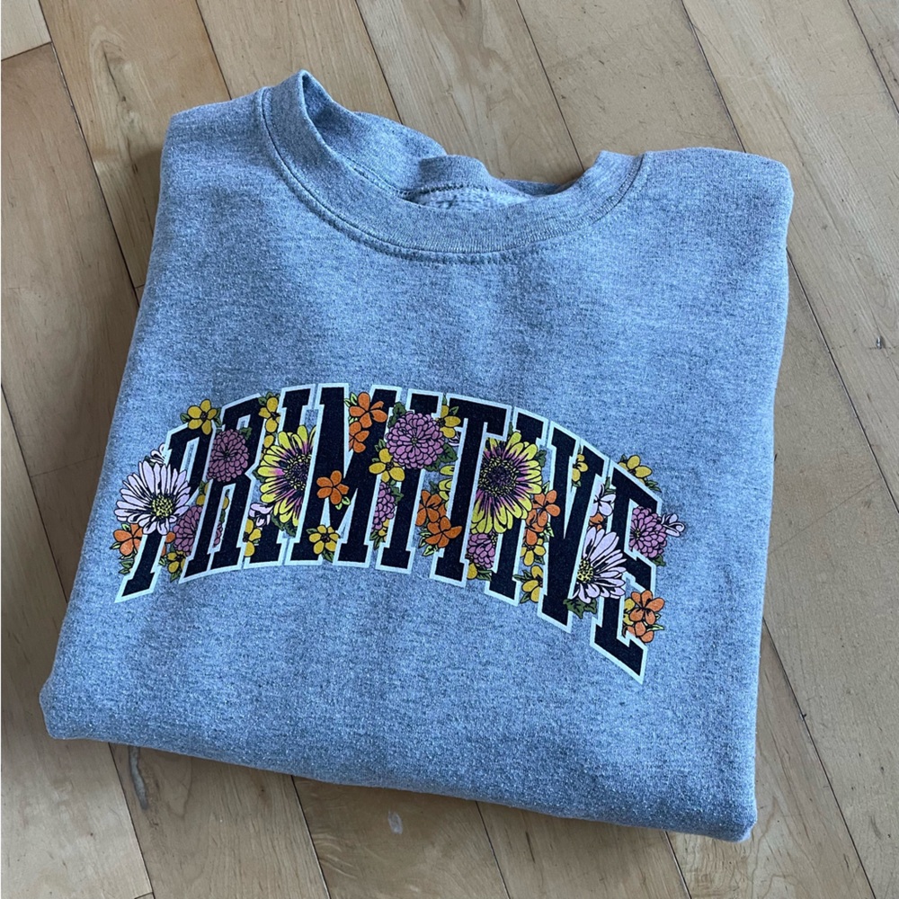Primitive Gray Crewneck Sweatshirt Skateboarding Men’s Size Large